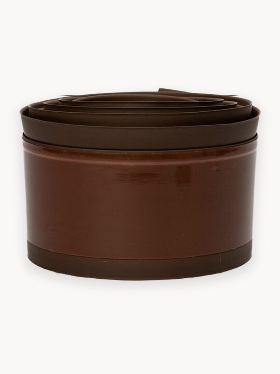 Плинтус напольный самоклеящийся гибкий для столешницы и ванны, коричневый, 3 метра