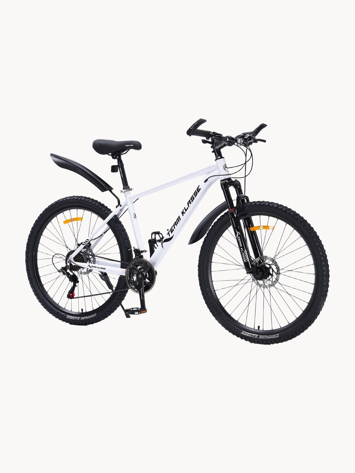 Велосипед Team Klasse TB-03, горный, 21 скоростей, диаметр колес 27,5", рама 18", белый