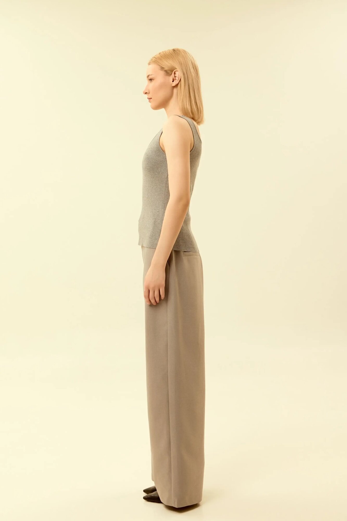 Топ Selfie, размер S, серый — фото 1