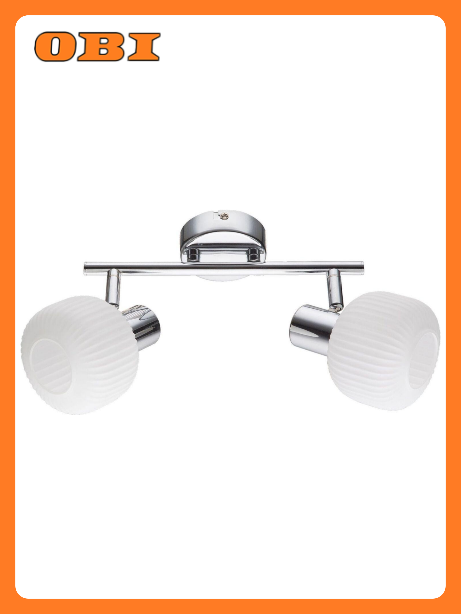 Светильник Rivoli Pulito D7009-702 E14 40 Вт 2 плафона IP20 хром стекло