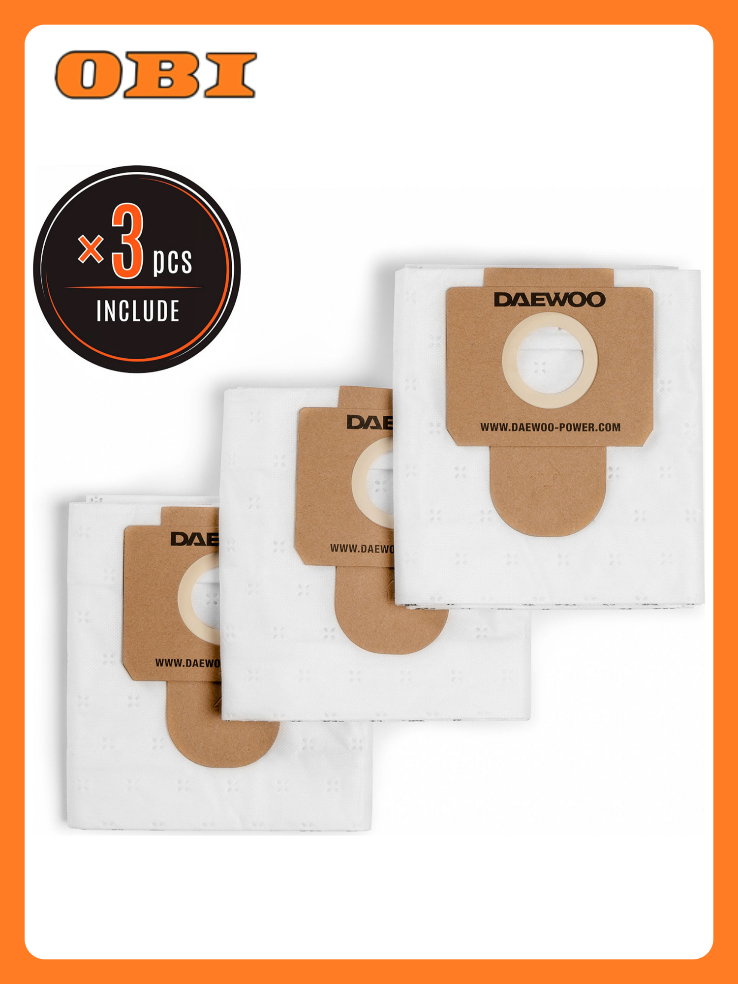 Фильтр-мешки синтетические 3 шт DAVC 20TBH DAEWOO