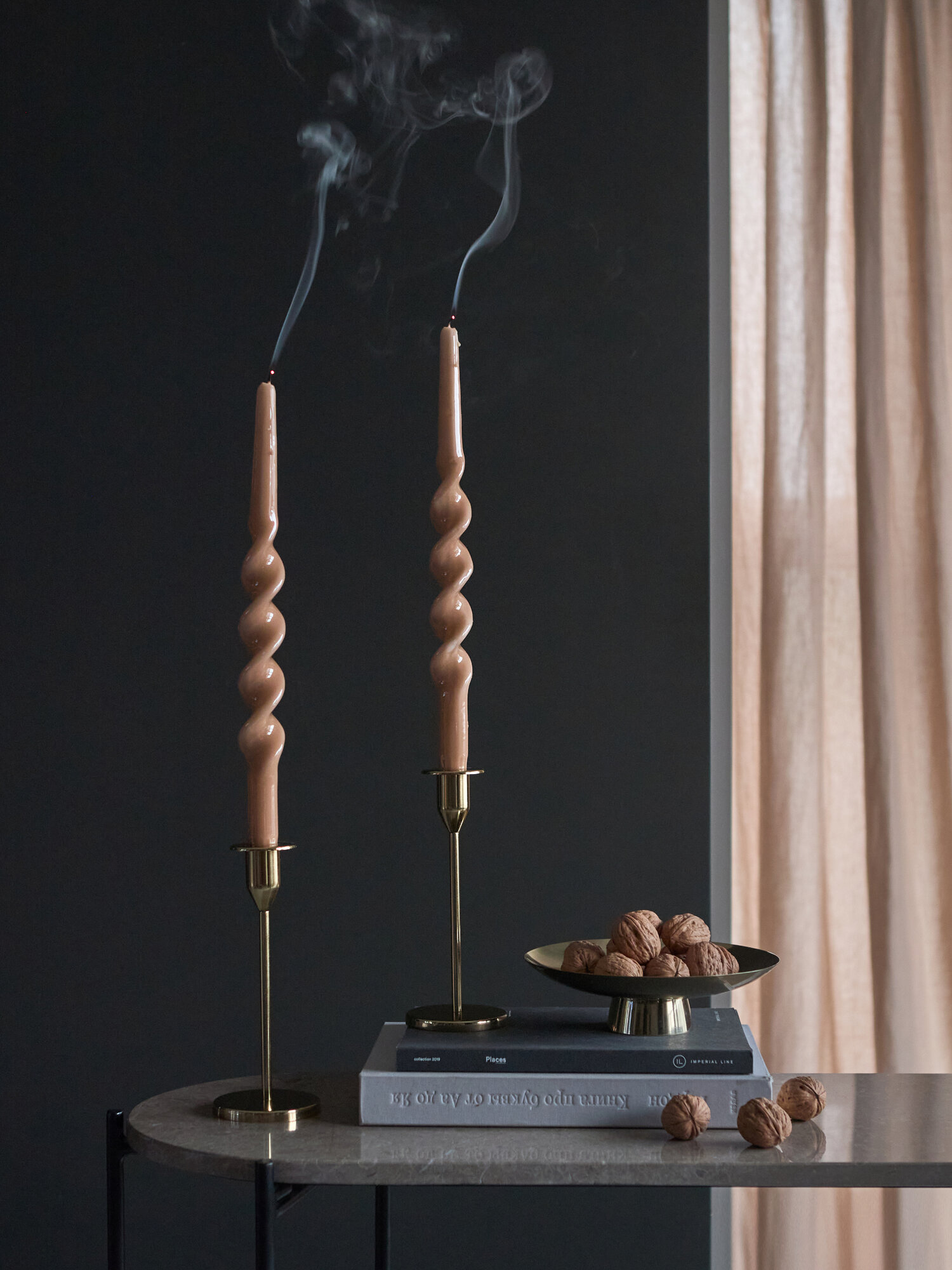 Набор из двух свечей интерьерные столовые длинные 35см Essential Tkano TK25-CND0003 — фото 1