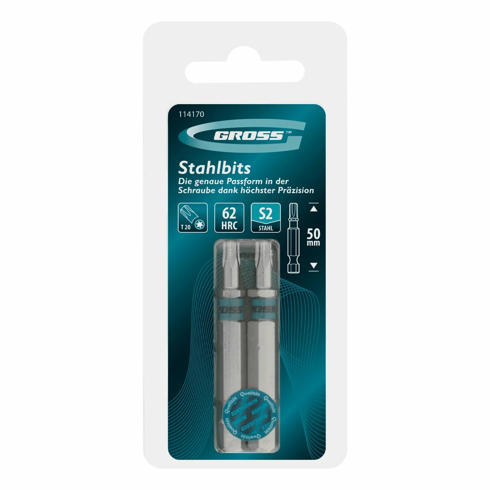 Бита для шуруповерта Torx 20 х 50 2 шт Gross магнитная — фото 1