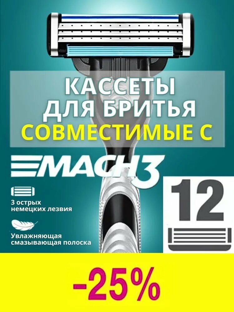 Сменные кассеты для мужских бритв