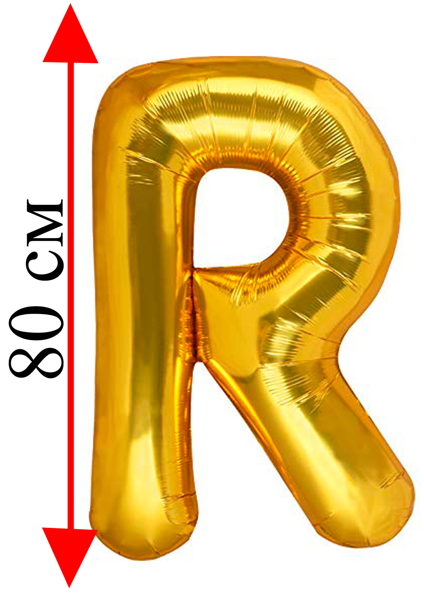 Воздушный шар буквы 32 дм/ 82 см прочный шар для праздников буква R