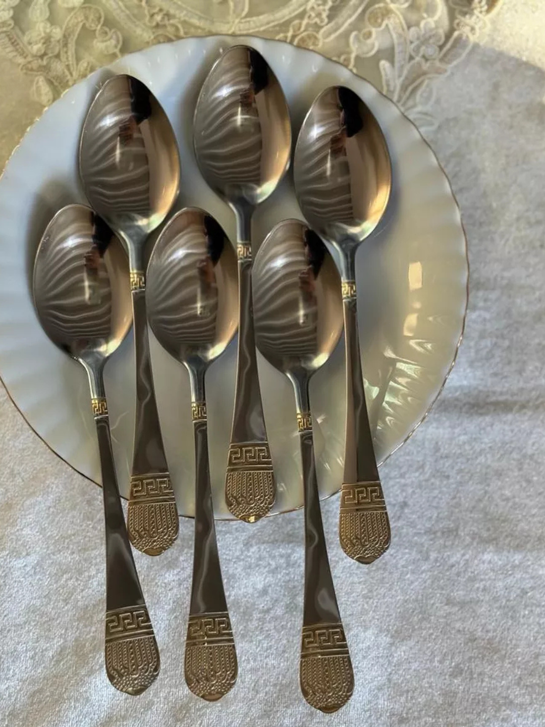 Набор кухонных столовых приборов (золотой) — фото 1