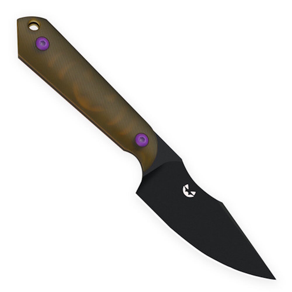 Шейный нож Kizer Halloween Mini Harpoon, сталь CPM-3V, рукоять Ultem — фото 1