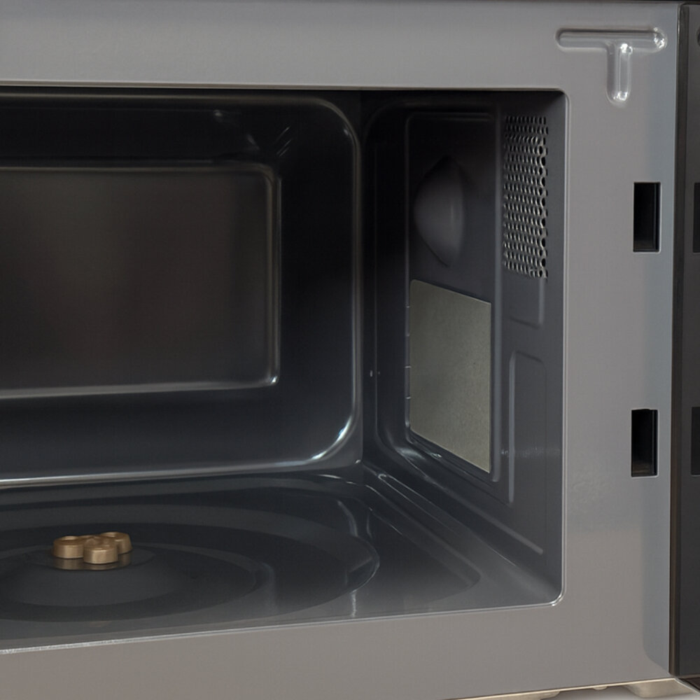 СВЧ-печь Acron ММ720СРW, 700Вт, механическое управление, черная, 20л — фото 1