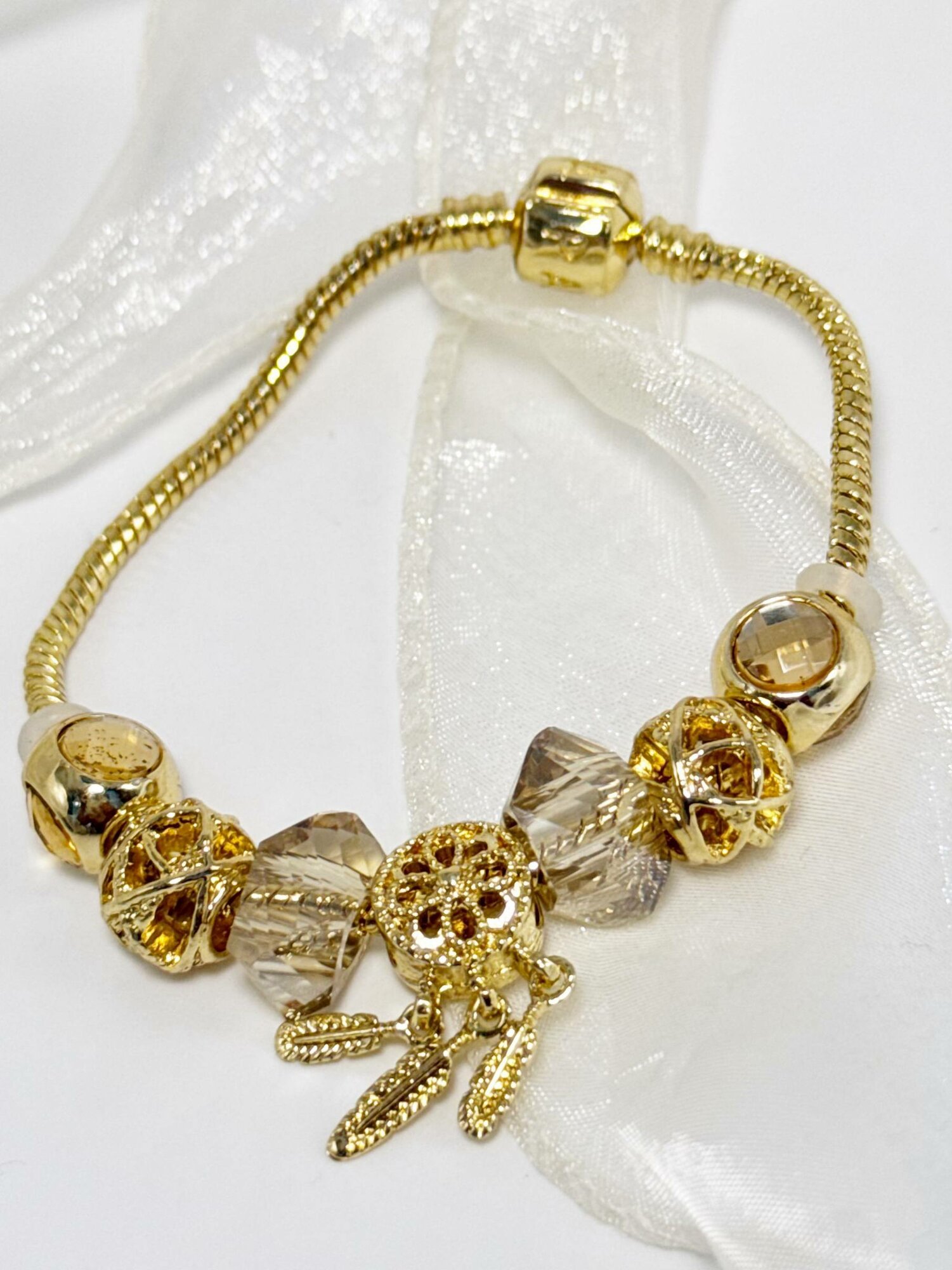 Браслет-бэнгл, 1 шт., размер 19 см, размер L, диаметр 19 см, серебристый — фото 1