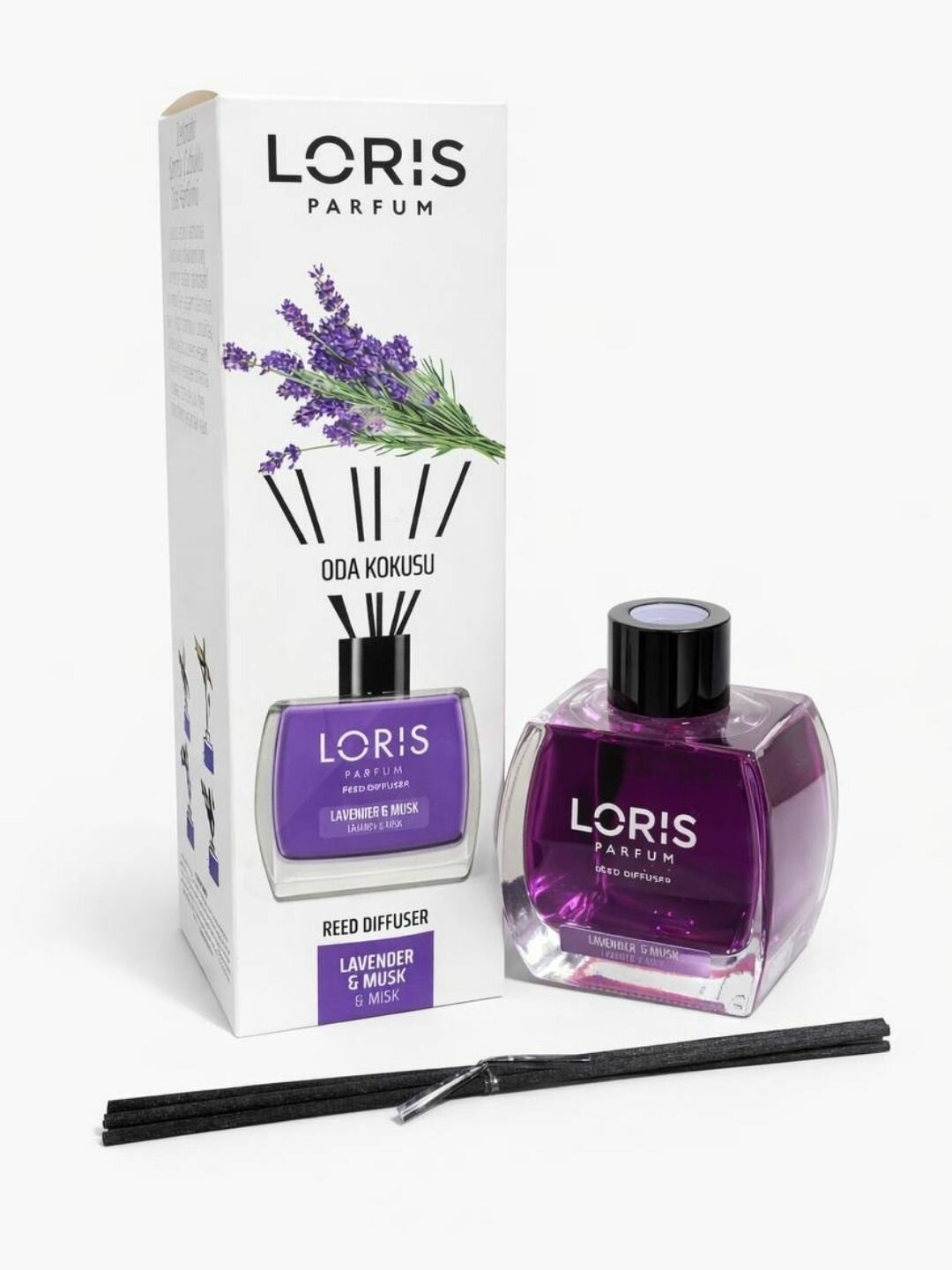 Аромадиффузор с палочками LORIS Parfum Lavender & Musk, 50 мг