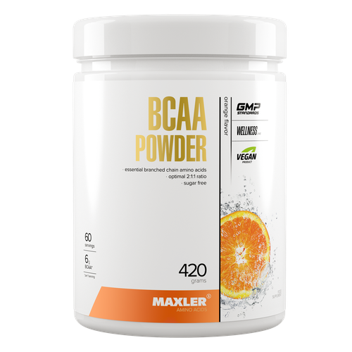 BCAA Maxler BCAA Powder, апельсин, 420 гр.