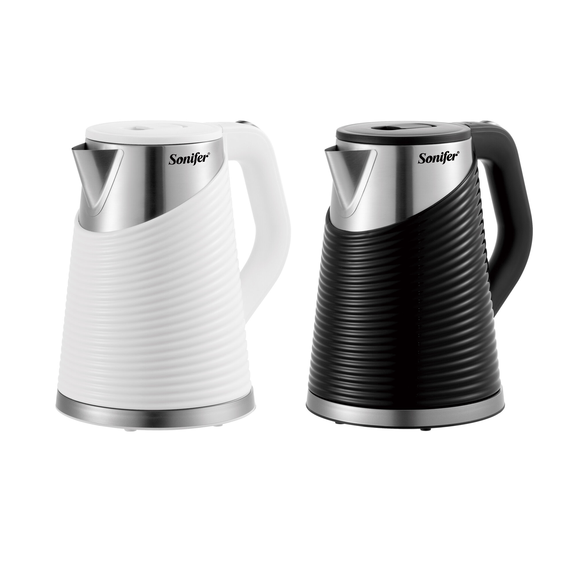 Электрический чайник Sonifer SF‑2122, мощность 1500 Вт, объём 1,8 л, корпус из нержавеющей стали и пластика