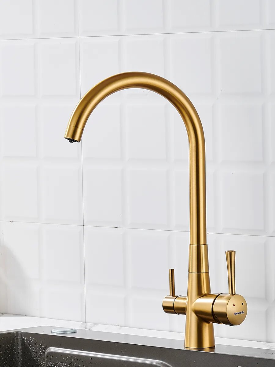 Высокий смеситель для кухни с фильтром для воды Shevanik S428G