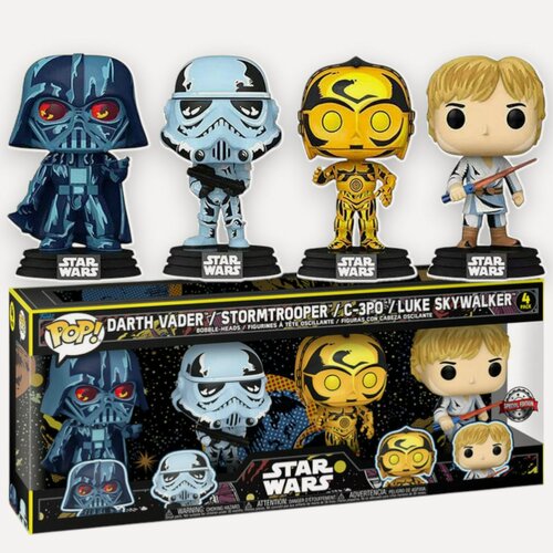 Изображение товара Набор фигурок "Звездные Войны" Эксклюзив 4 штуки от Funko POP! коллекционный