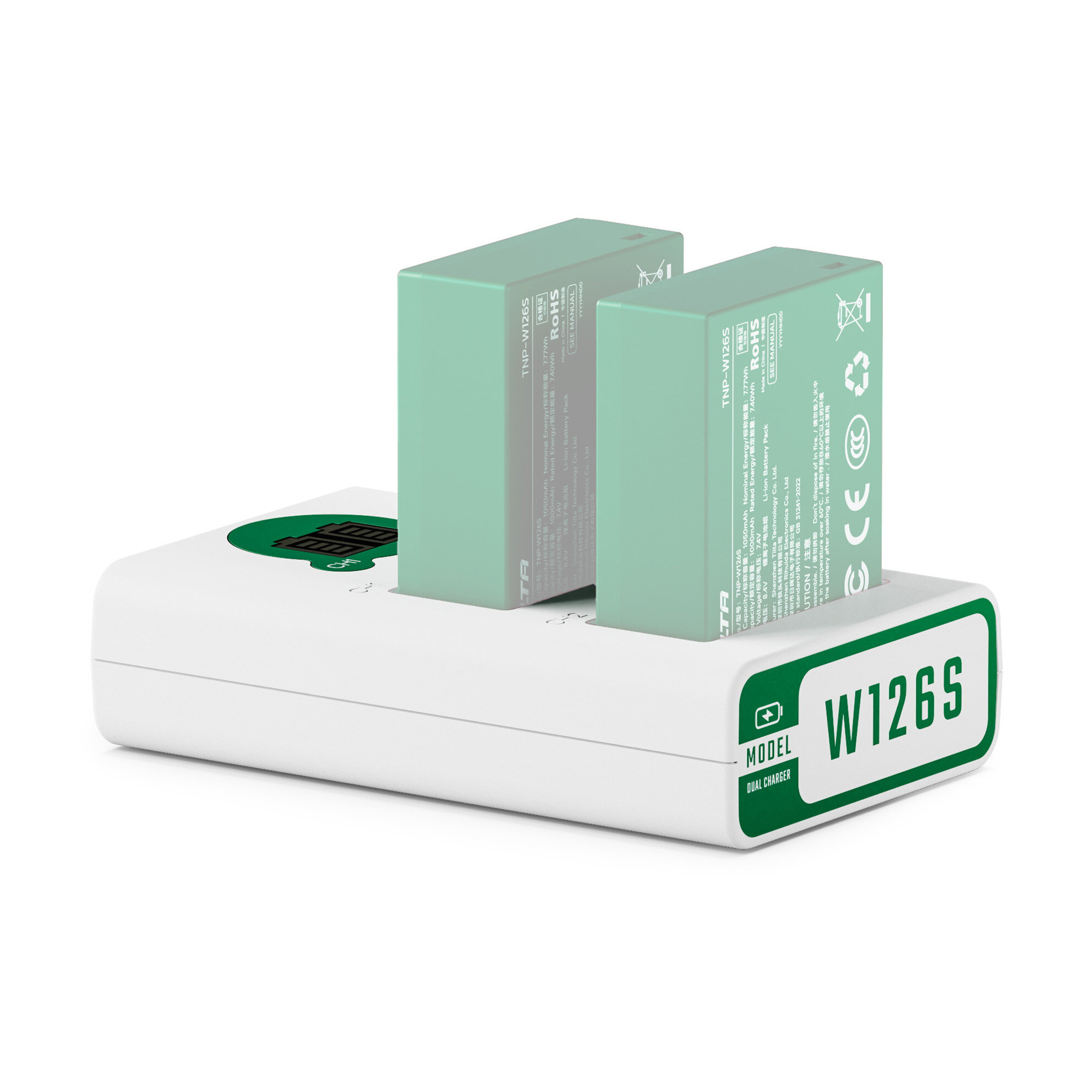 Зарядное устройство Tilta Battery Charger для 2х NP-W126S, цвет Forest Green