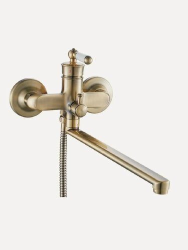 Изображение товара Смеситель для ванны OUTE с длинным изливом бронзовый