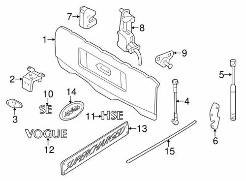 Амортизатор багажника для Renault Scenic III 09>