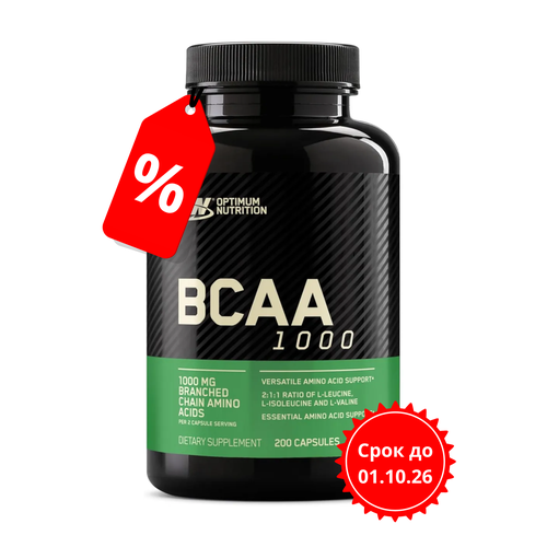 BCAA Optimum Nutrition 1000, нейтральный, 200 шт.