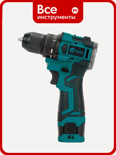 Изображение товара Аккумуляторная дрель EDON AD-16CBL 28006, бесщёточный двигатель, 2 скорости, максимальный крутящий момент
