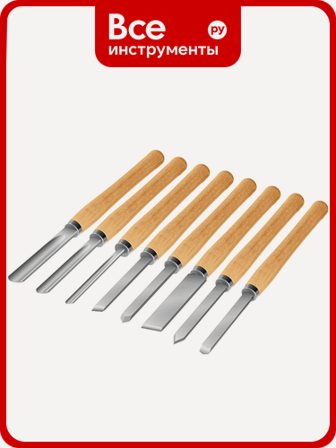 Изображение товара Набор ручных резцов по дереву STAYER Wood Master 8 шт. 1836, для обработки деревянных заготовок