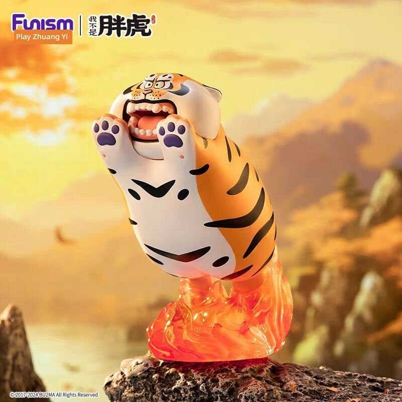 Серия Non Fat Tiger Hu Yue слепой бокс, коллекционная тигровая статуэтка, второе поколение, открытие коробки без
