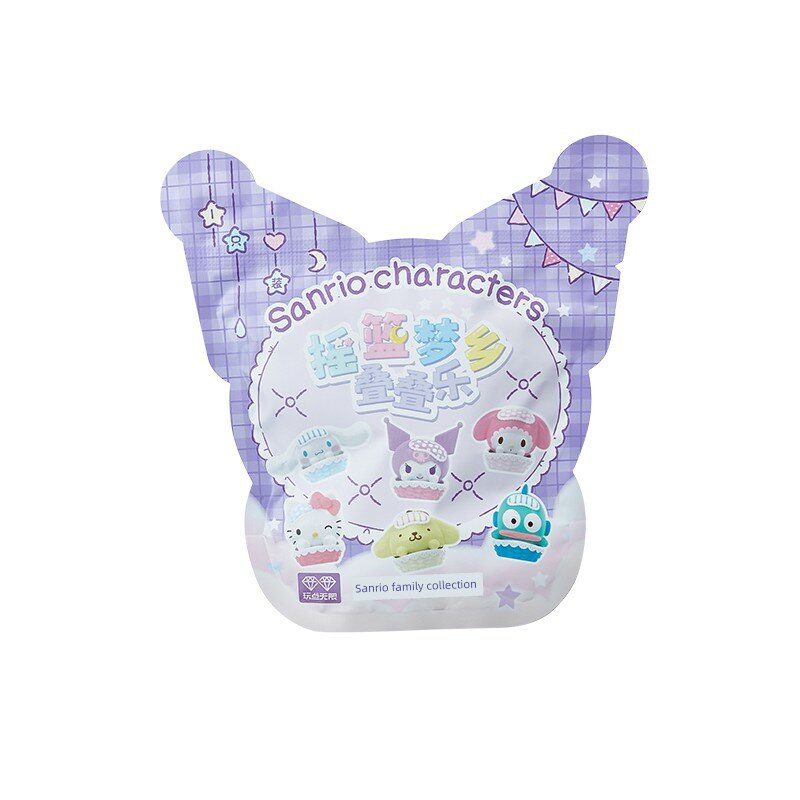 Набор миниатюрных фигурок Miniso Sanrio Family Cradle Dreamland Series: Сборные игрушки-сюрпризы для декора и подарков
