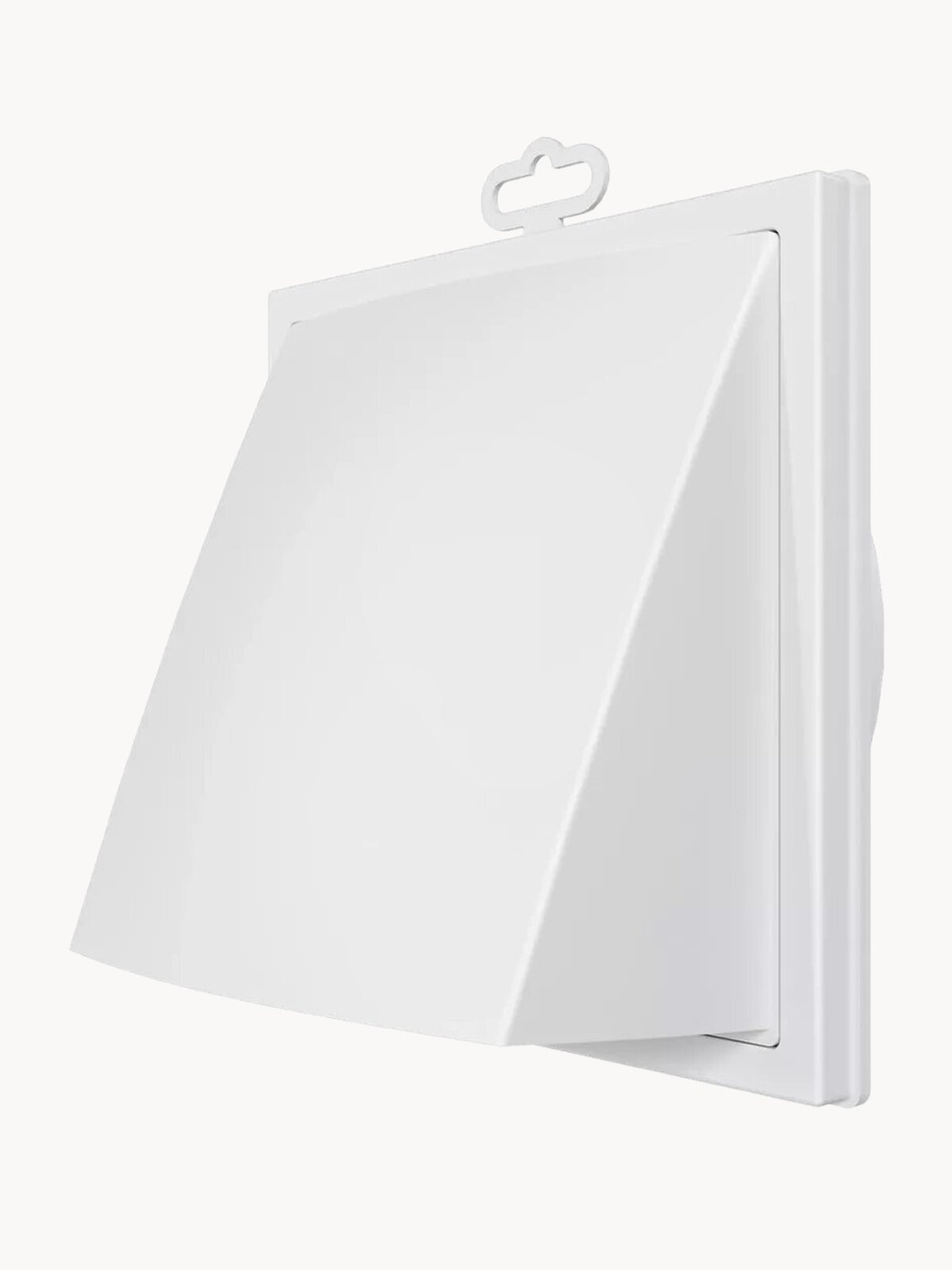 Выход стенной ERA 1919К15.16ФВ с фланцем D150/160 мм, 190х190 мм, обр. клапан, белый