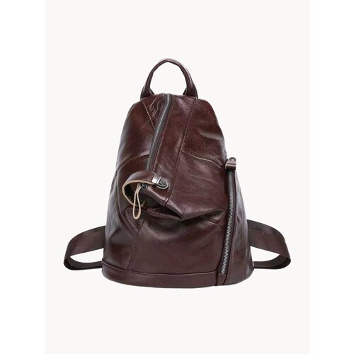 Рюкзак женский CAPRI из натуральной коричневой кожи CAP-5182-brown