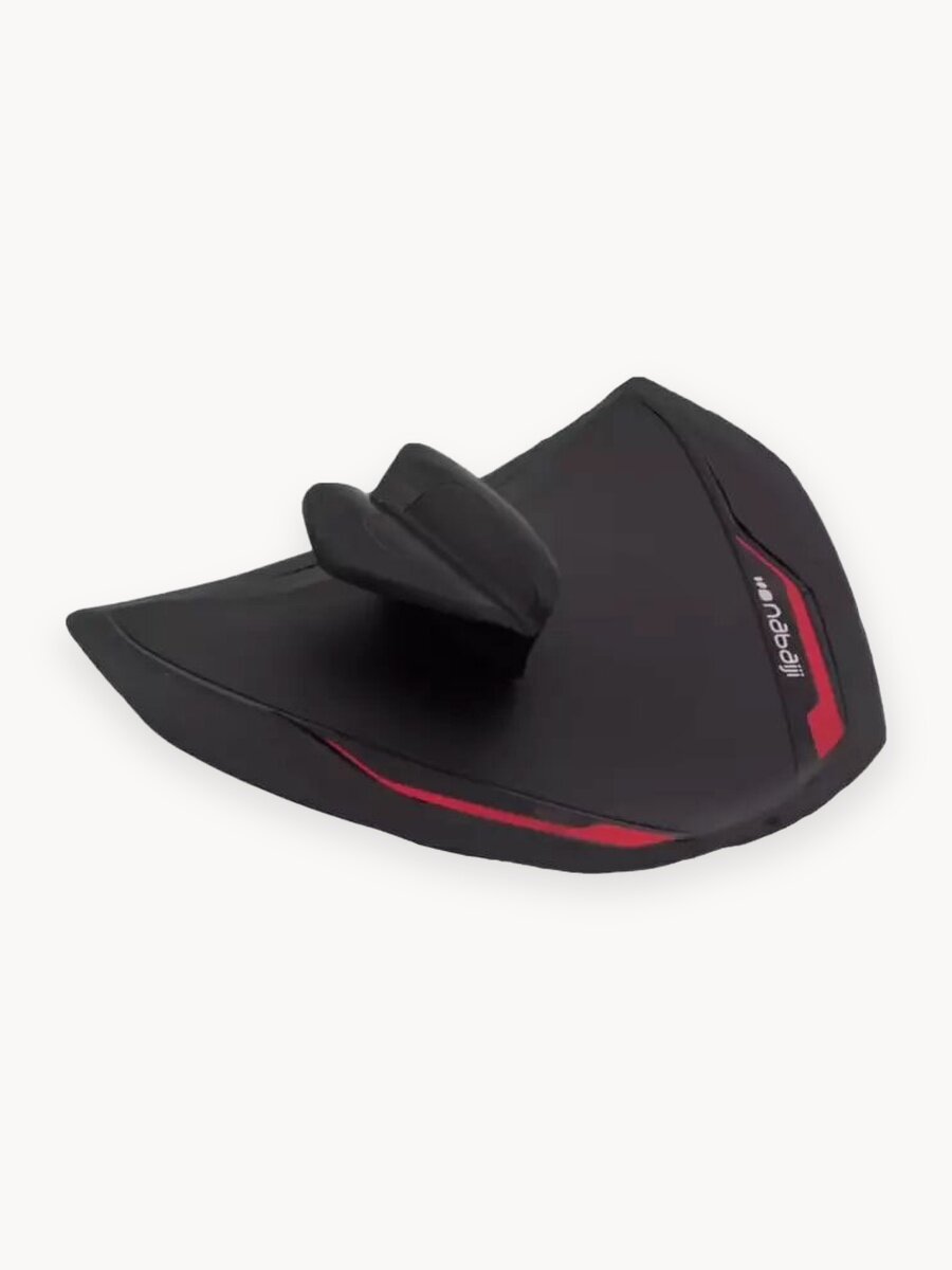 Лопатки для плавания "Nabaiji", полипропилен, силикон, черные, с QUICK'IN системой