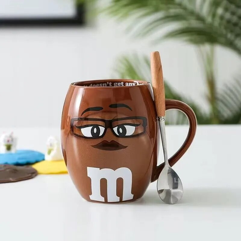 Кружка 1 шт Кофейно-коричневый для ребенка с рисунком Mrs. Brown