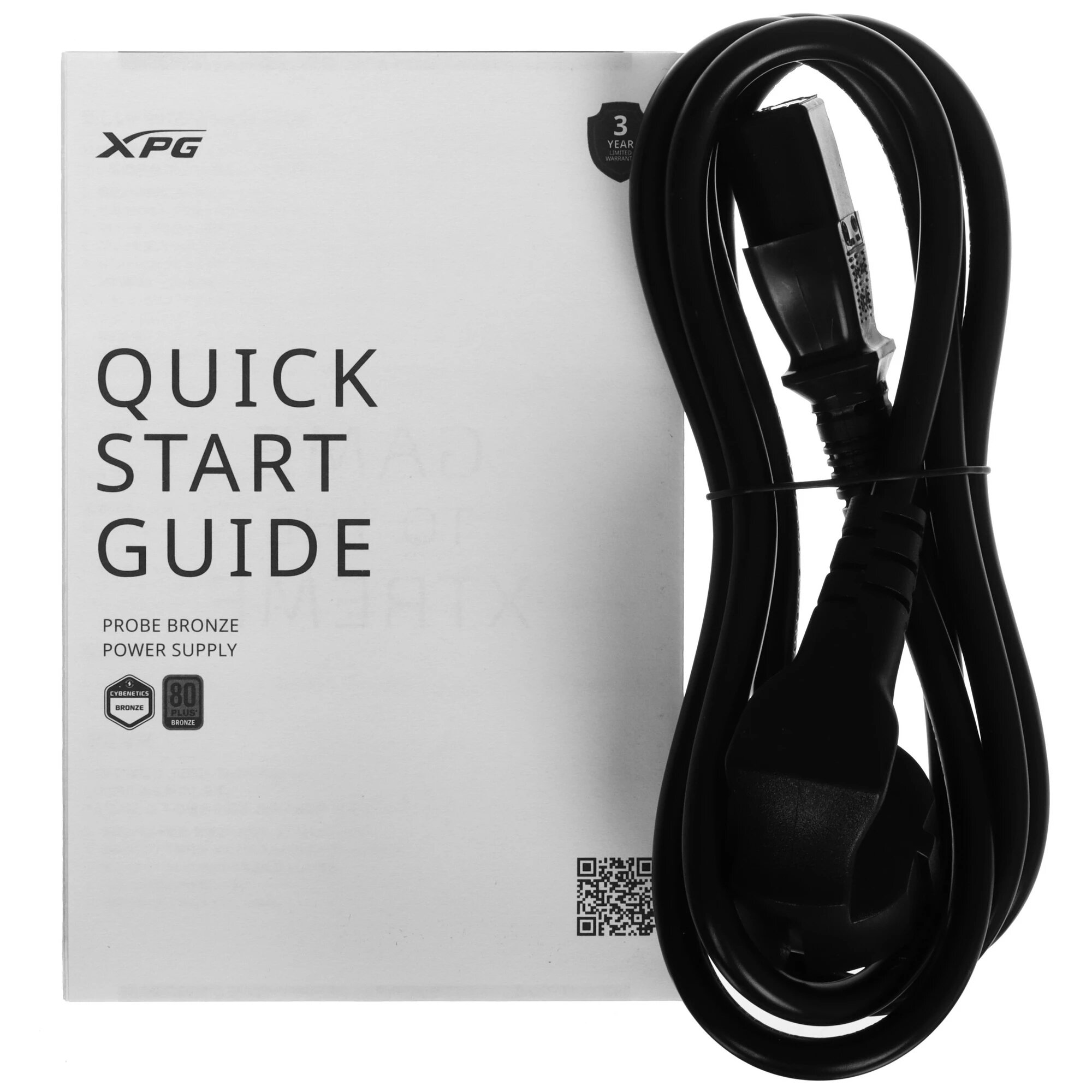 Блок питания ADATA XPG PROBE600B-BKCEU, 600Вт, 80 PLUS Bronze, 120мм, черный — фото 1