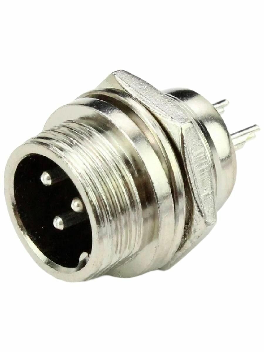 Разъем коммутационный MIC12 3P модель GX12M-3B штекер