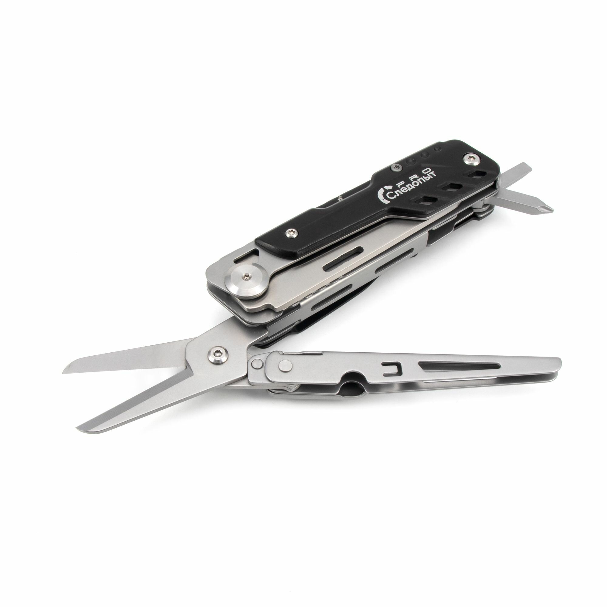 Мультитул "следопыт Pro" 6 предметов, разделяемый корпус, в чехле и коробке/100/72/