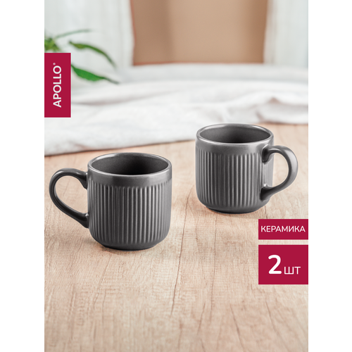 Набор кружек Apollo объем 400 мл 2 предмета керамика матовая поверхность 893₽