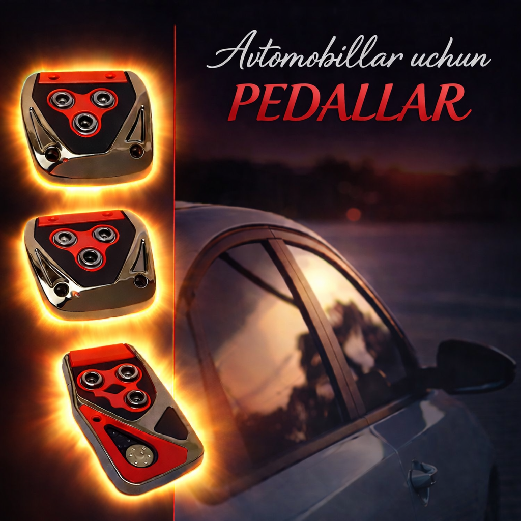 Накладки на педаль автомобиля, универсальный размер, корпус из легкого сплава