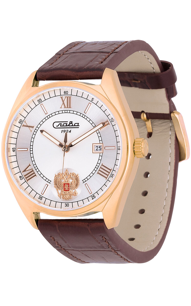 Наручные часы Слава Традиция, белый, розовый — фото 1