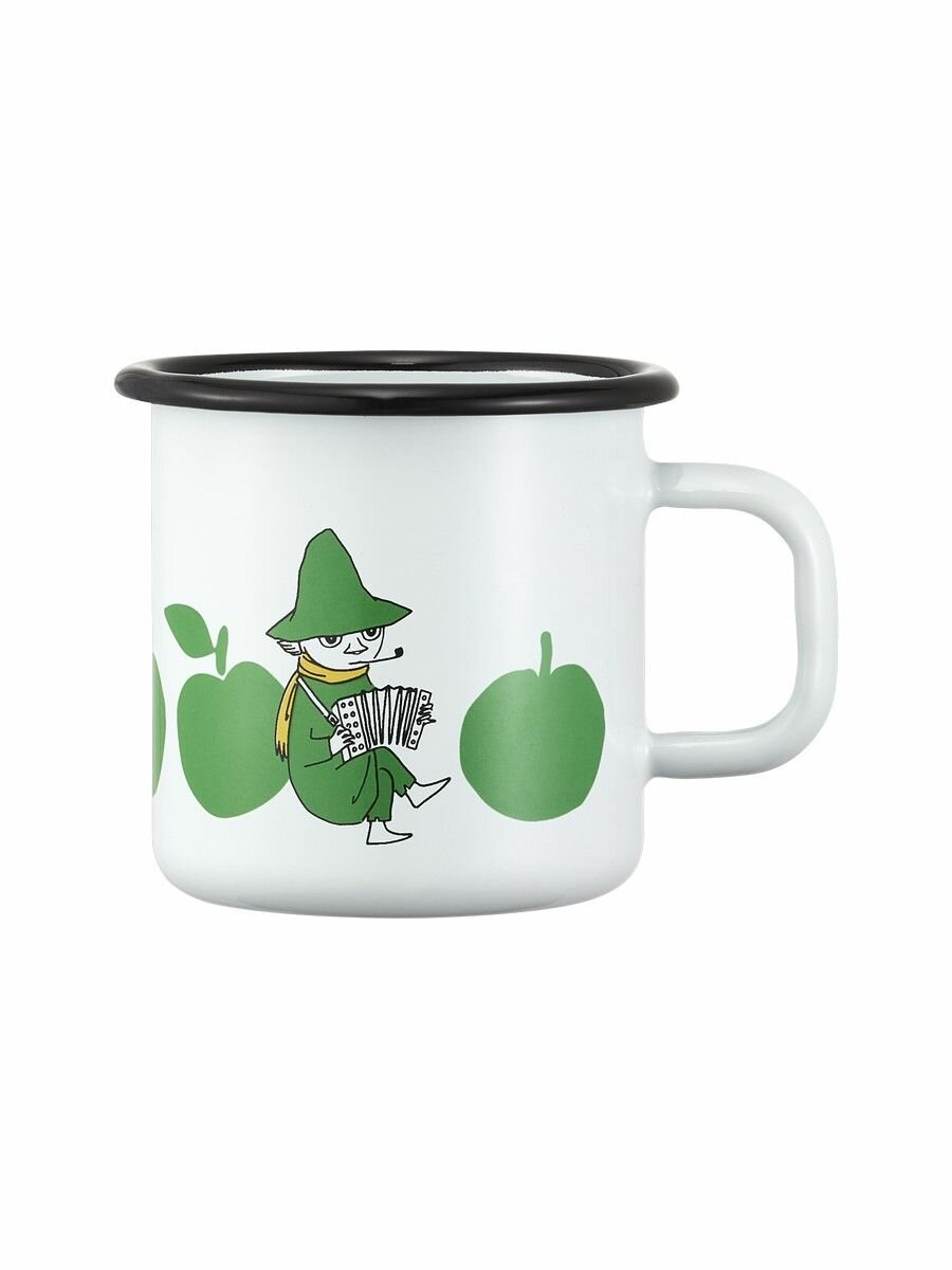 Кружка Muurla Moomin Яблоки зеленые, эмалированная сталь, 370 мл.