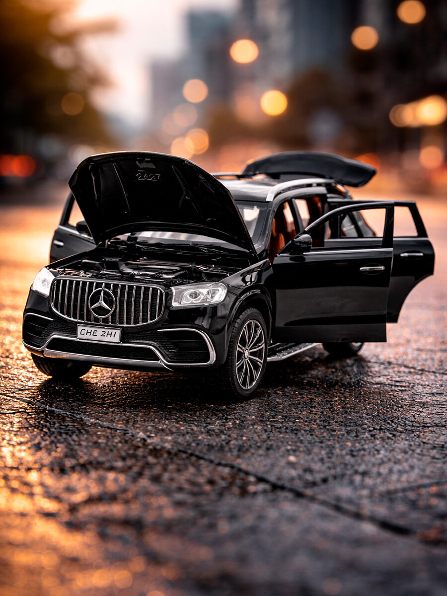 Машинка Mercedes-Benz GLS AMG 63 1:24 металл — фото 1