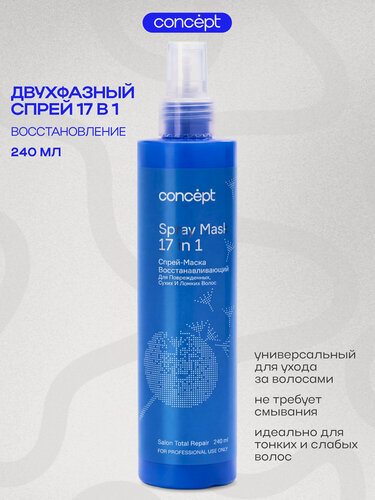 Изображение товара Спрей-маска для волос 17 в 1 Concept Spray Mask восстанавливающий увлажняющий для всех типов волос