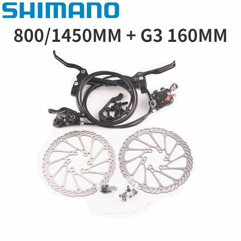 Комплект гидравлических дисковых тормозов Shimano 800/1450 мм 900/1600 мм MT200 со смолой Bo1s 26/27,5/29 дюймов MTB