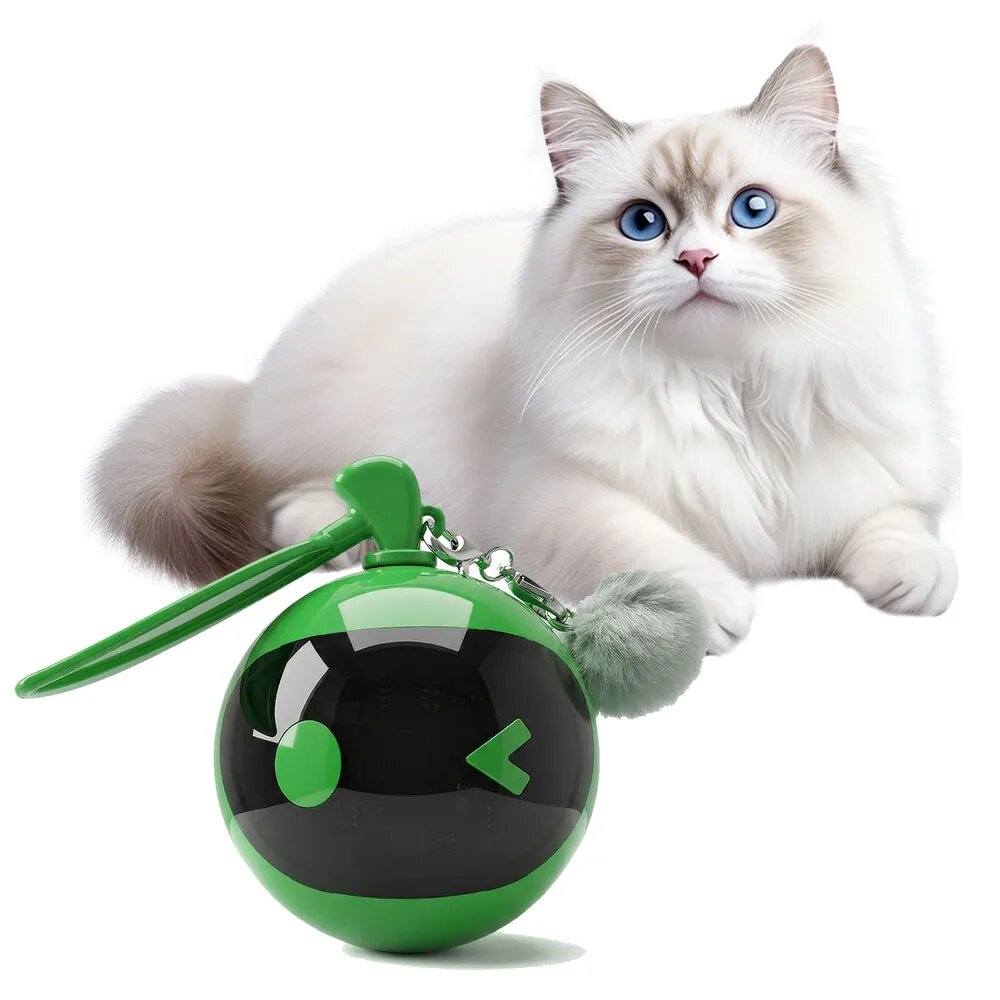 Автоматический игрушечный шар для кошек из ABS-пластика, розовый, 6,5 5 см