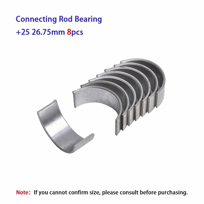 Вкладыши шатунные Connecting Rod Bearing +25 26.75mm 8pcs