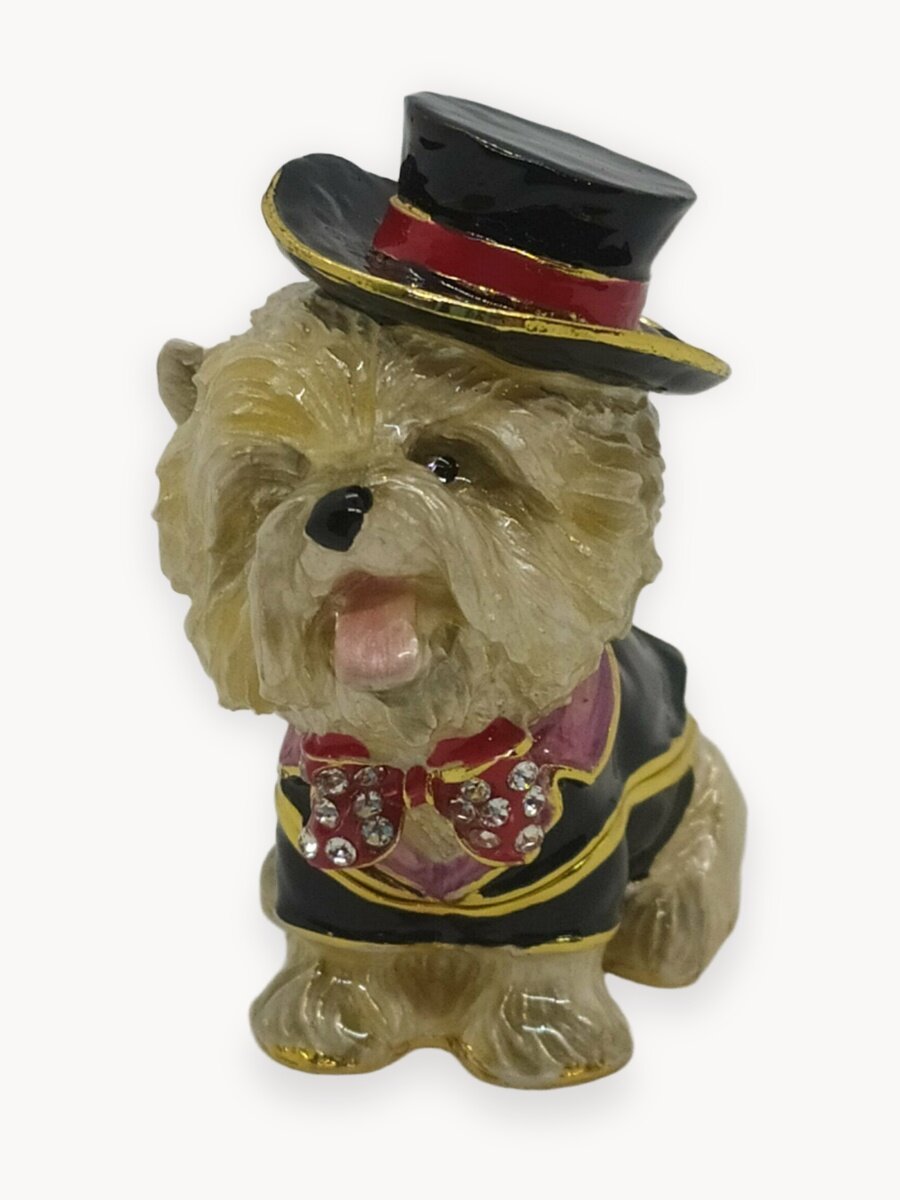 Шкатулка Фаберже "йорк в шляпе" ВР 2971