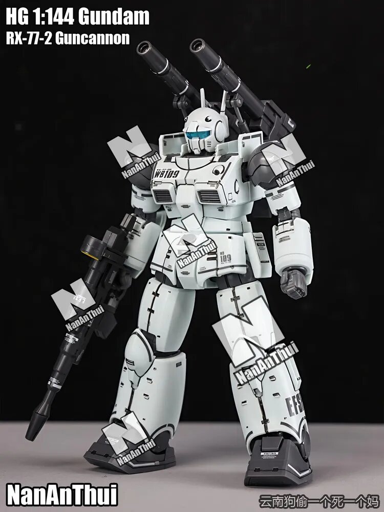Сборная Игрушечная фигурка модель HG 1:144 Gundam RX-77-2 Guncannon, Высококачественная модель, Поставляется с бесплатными наклейками