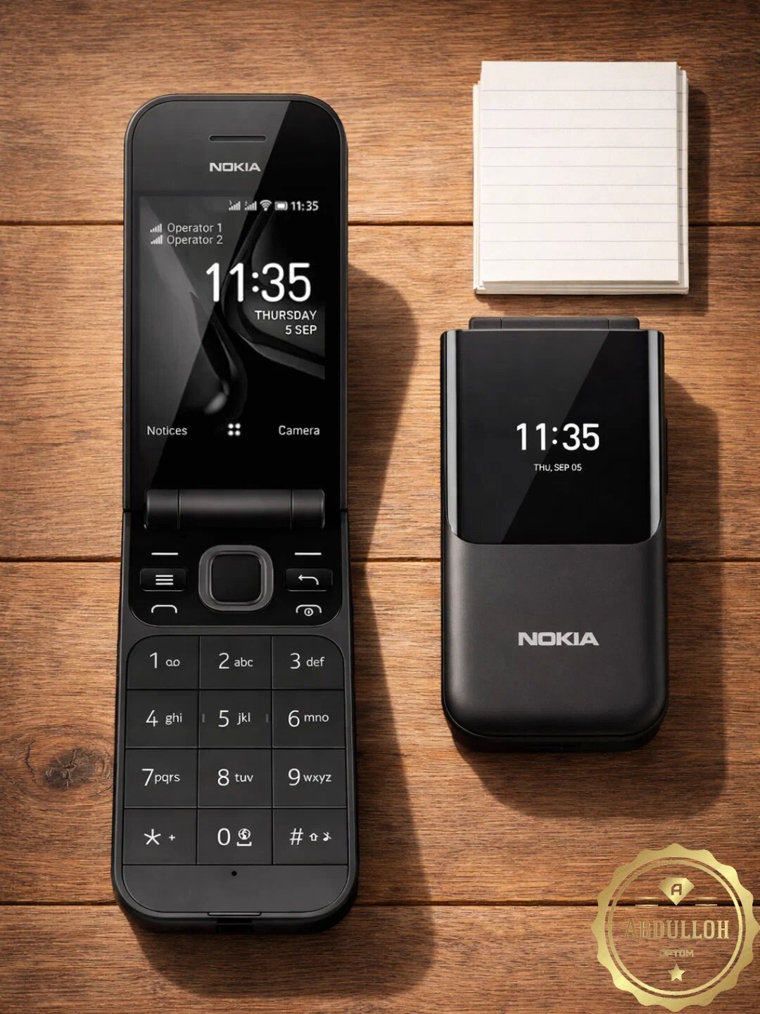Телефон Nokia 2720 Flip, Dual SIM, черный, зарегистрирован в UZIMEI