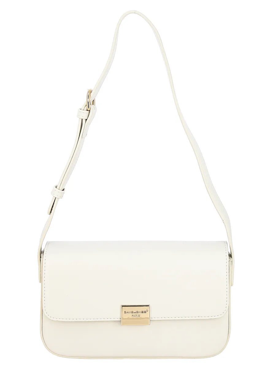 Сумка кросс-боди DAVID JONES, слоновая кость — фото 1