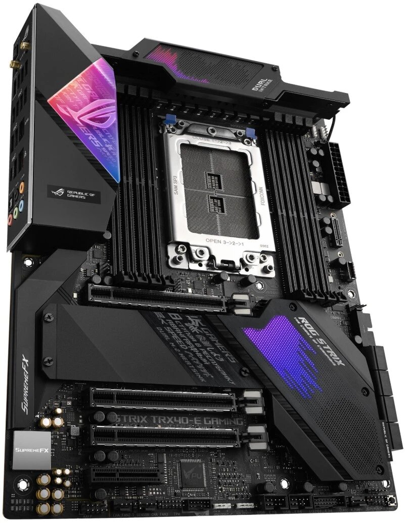 Материнская плата ASUS ROG TRX40-E Gaming, Wi-Fi, чипсет X570 — фото 1