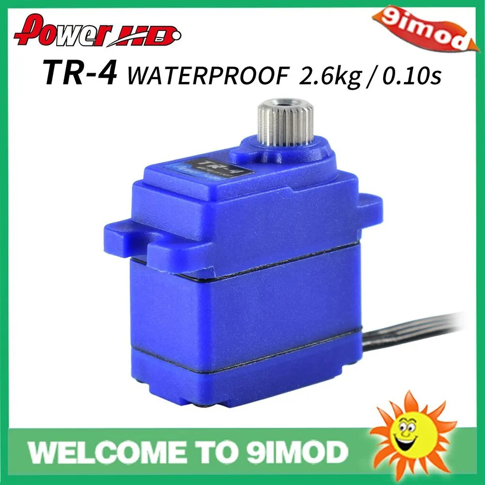 Мини-сервопривод Power HD TR-4 2.6KG Waterproof Servo для модели Traxxas TRX4, синий