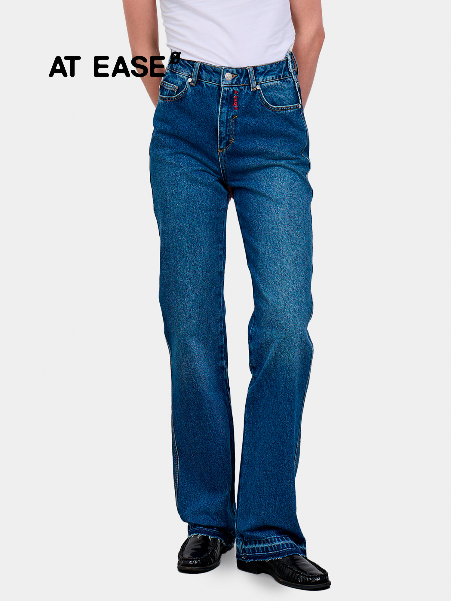 Джинсы широкие STRAIGHT DOUBLE 