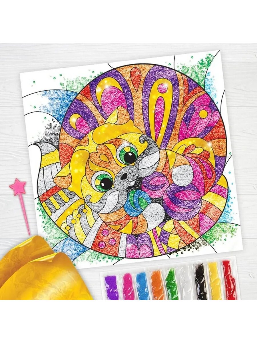 Творческий набор песочной фрески для детей и взрослых